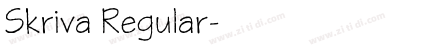 Skriva Regular字体转换